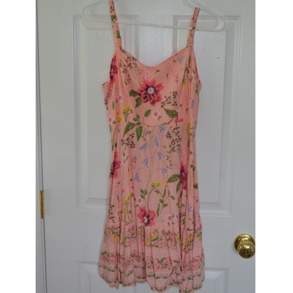 Orange floral sundress